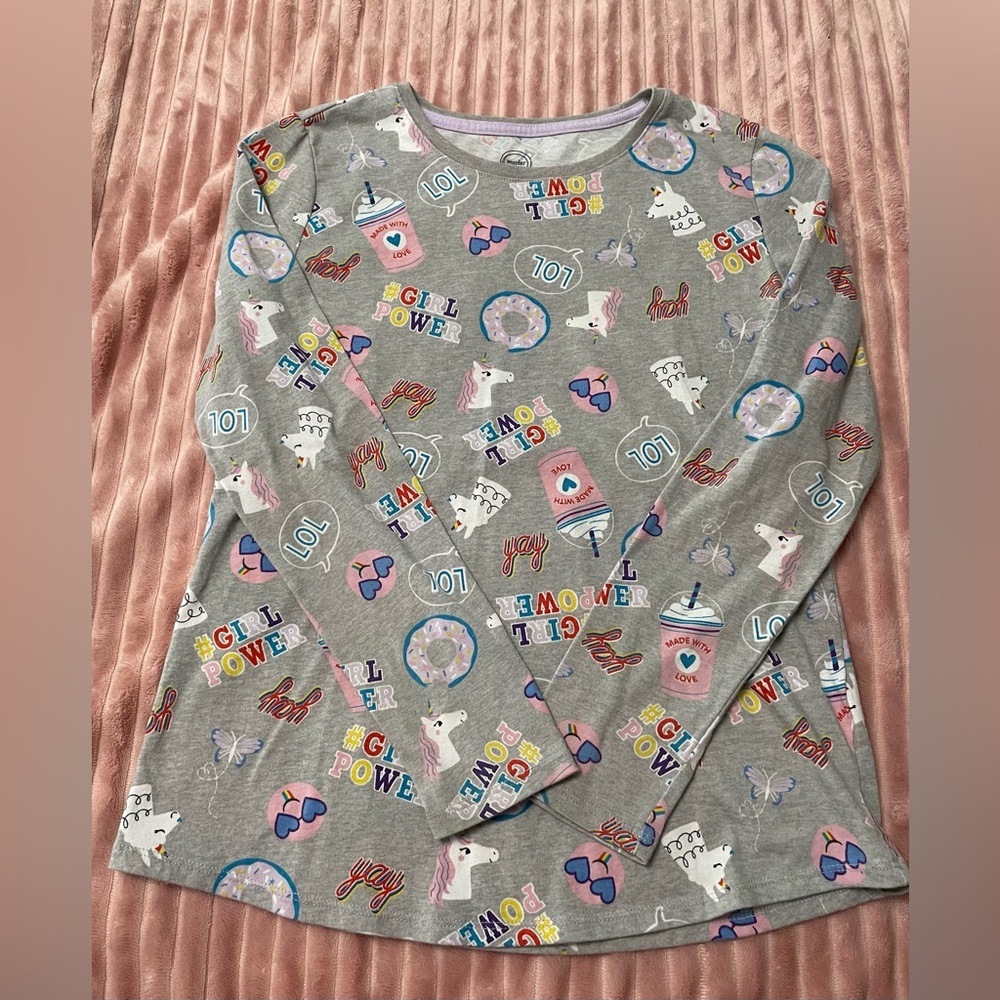 Wonder Nation Girl’s Long Sleeved Tee Shirt, size XL 14-16.